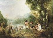 the pilgrimage to cythera Jean-Antoine Watteau